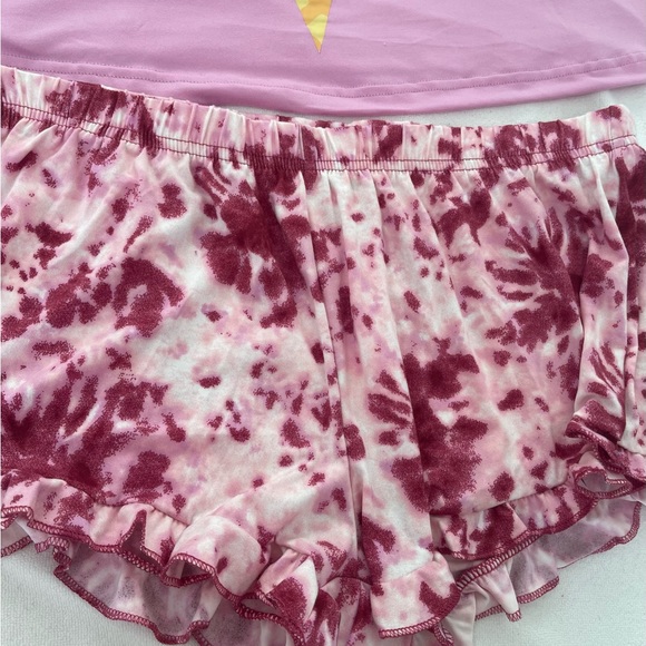 French Affair Cami & Tie Dye Shorts Sleep Set - Picture 3 of 4